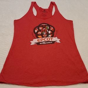 Walt Disney World EPCOT Red Racerback Tank Top Size Medium
